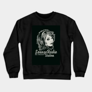 rock star music concept rocker girl Crewneck Sweatshirt